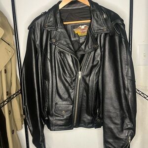 Harley-Davidson Black Leather Motorcycle Jacket